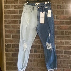 NWT distressed mom jeans by almost famous